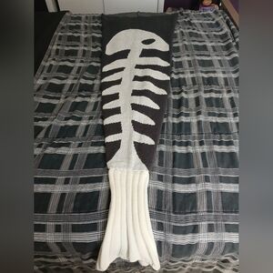 Fish Bone Mermaid Kid Blanket